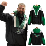 Jason Kelce Eagles Starter New Heights Show Jacket - Image 3